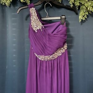 Purple prom dress